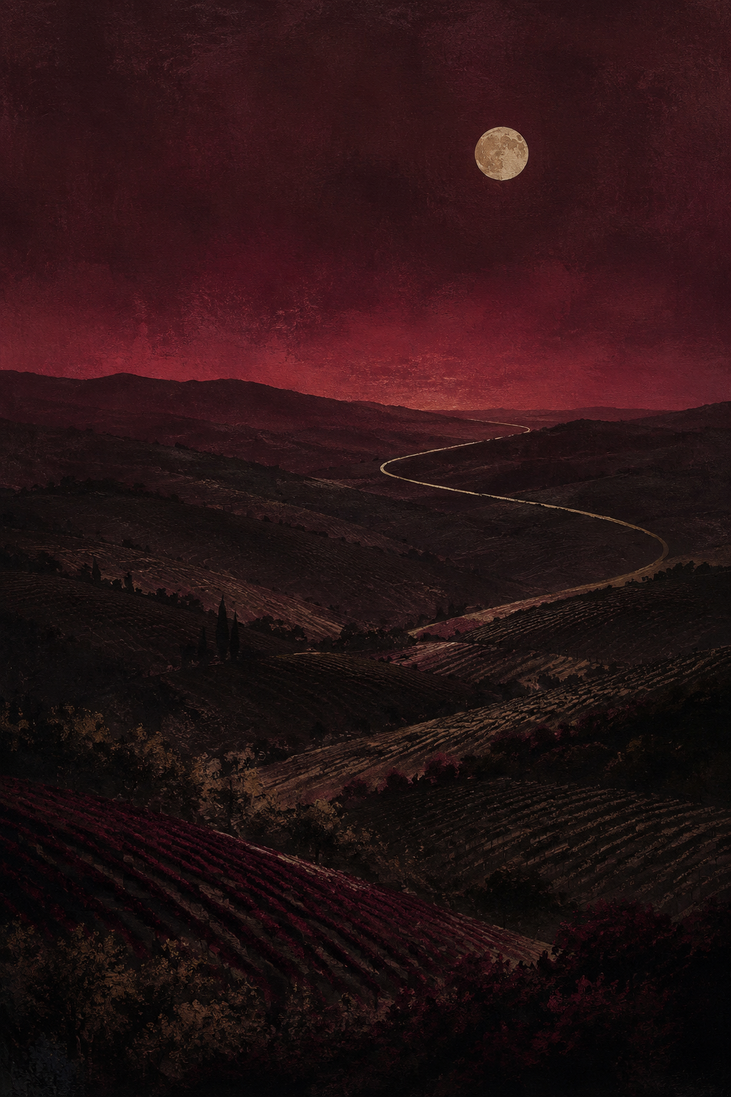 Barolo Nocturne framed artwork